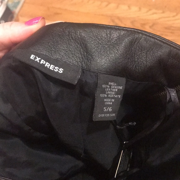 NWT Leather Express Skirt - Picture 6 of 9